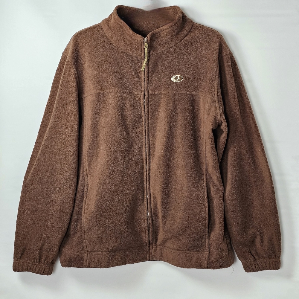 Mossy Oak Polarfleece Zip-Up Jacket in 'Branch', EUC, size XL